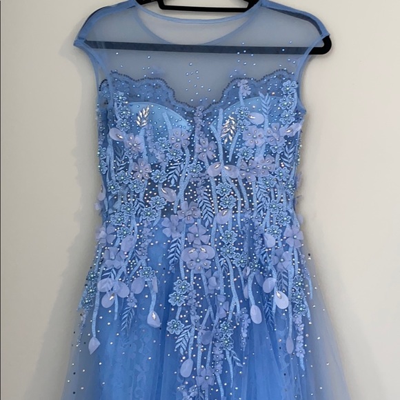 Royal Dream Women’s Wedding And Prom  Net Dress - Picture 5 of 8